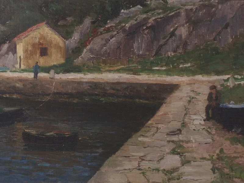 1872-Klara Thaner - Paesaggio meridionale